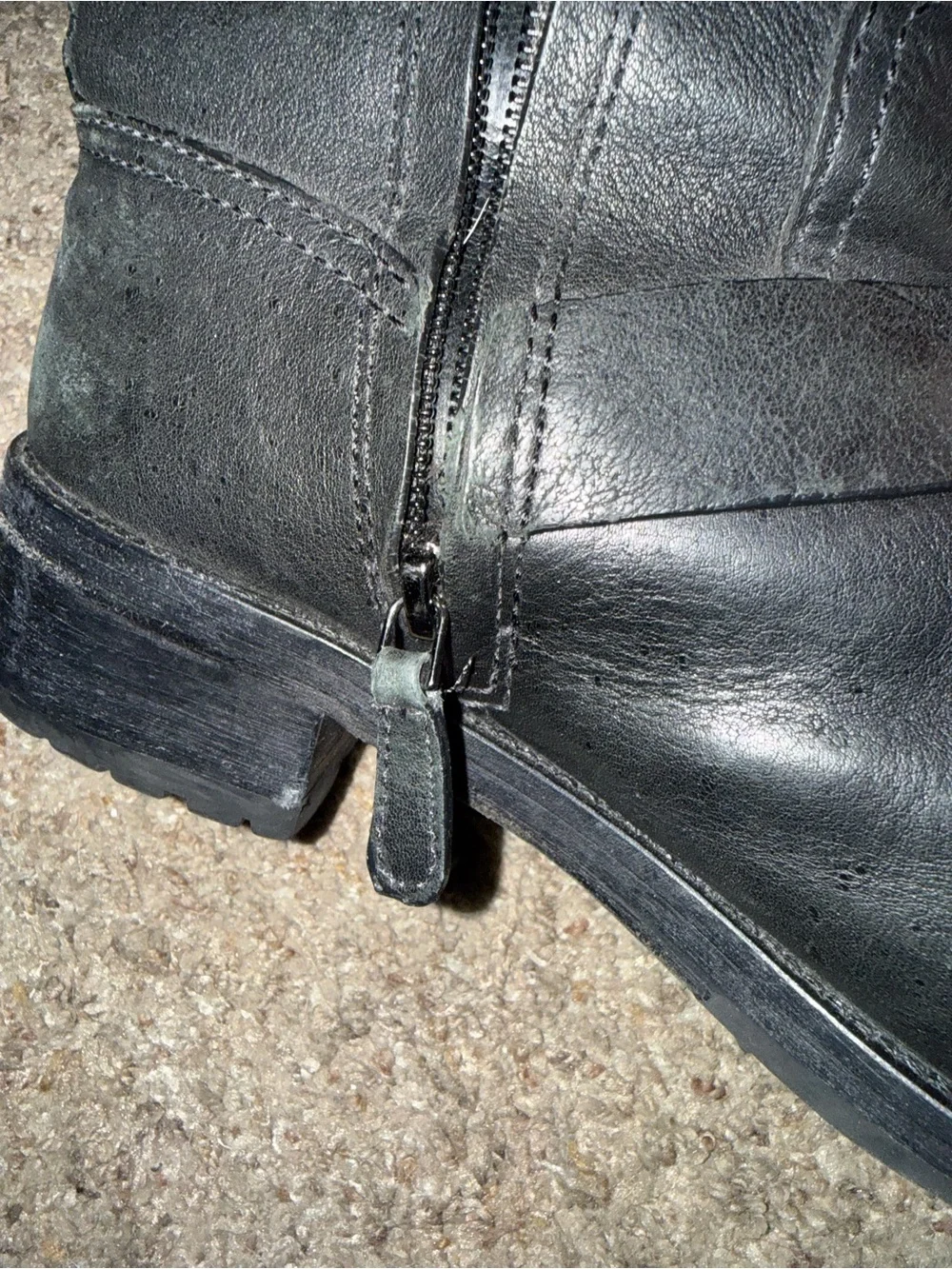 Tory Burch Black Leather Buckle Boots